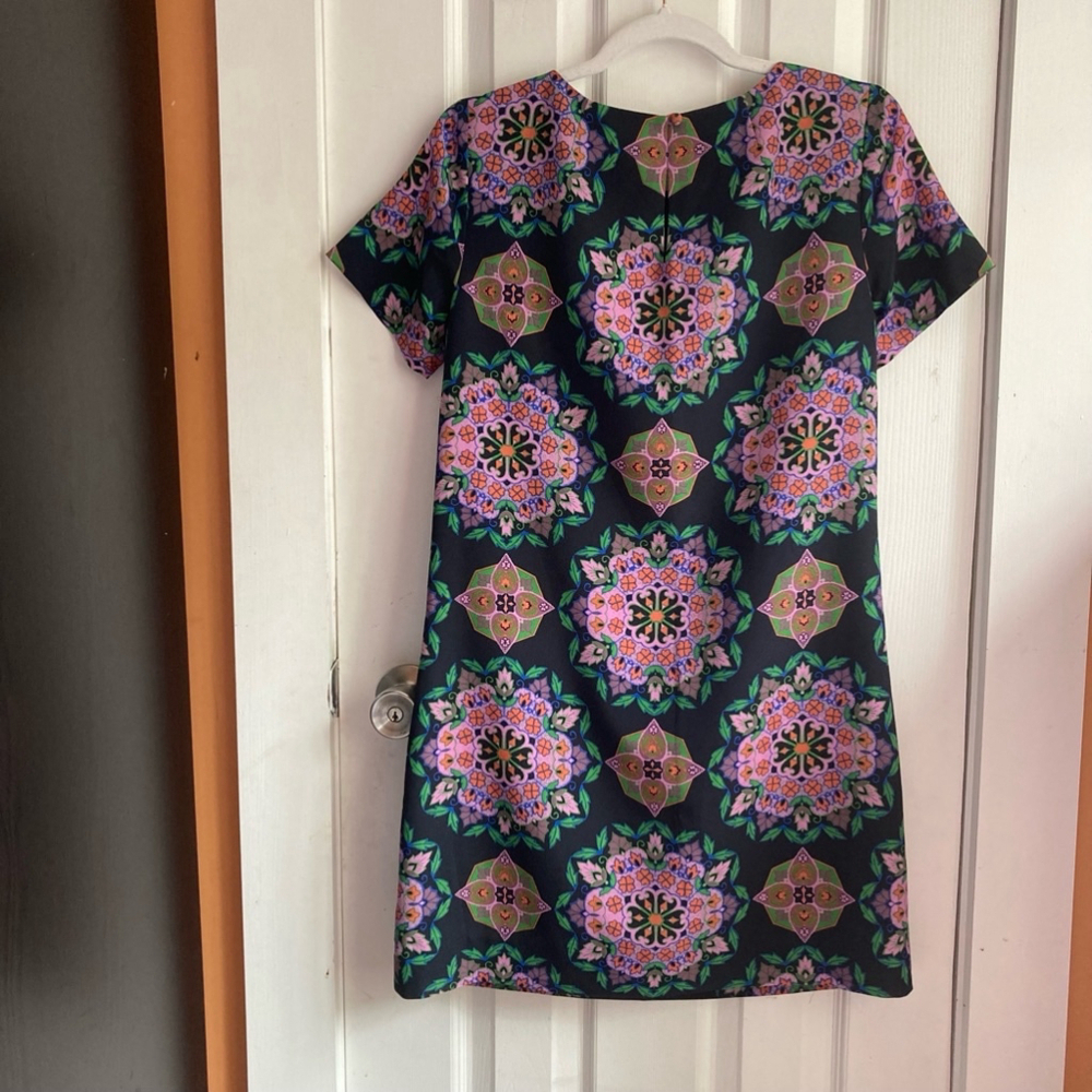 ❤️ 2 for $10 ❤️ Women's J.Crew Dress Size 2 Black Multi - Picture 7 of 8